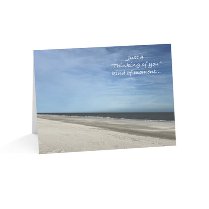 The Beauty of A Lonely Beach   – Thinking of You Card