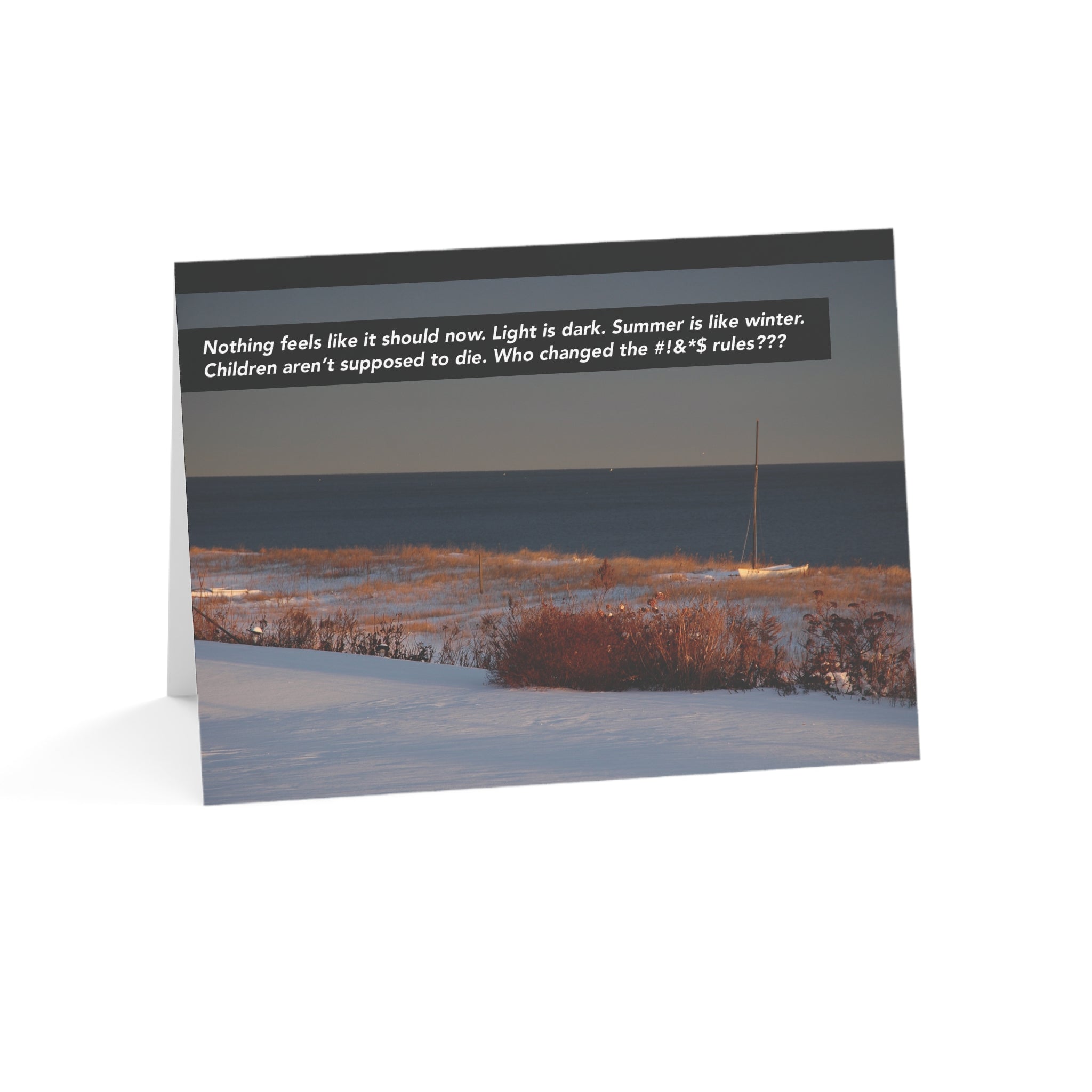 Laws of Nature Broken - Loss of Child, Grief, Sympathy Card