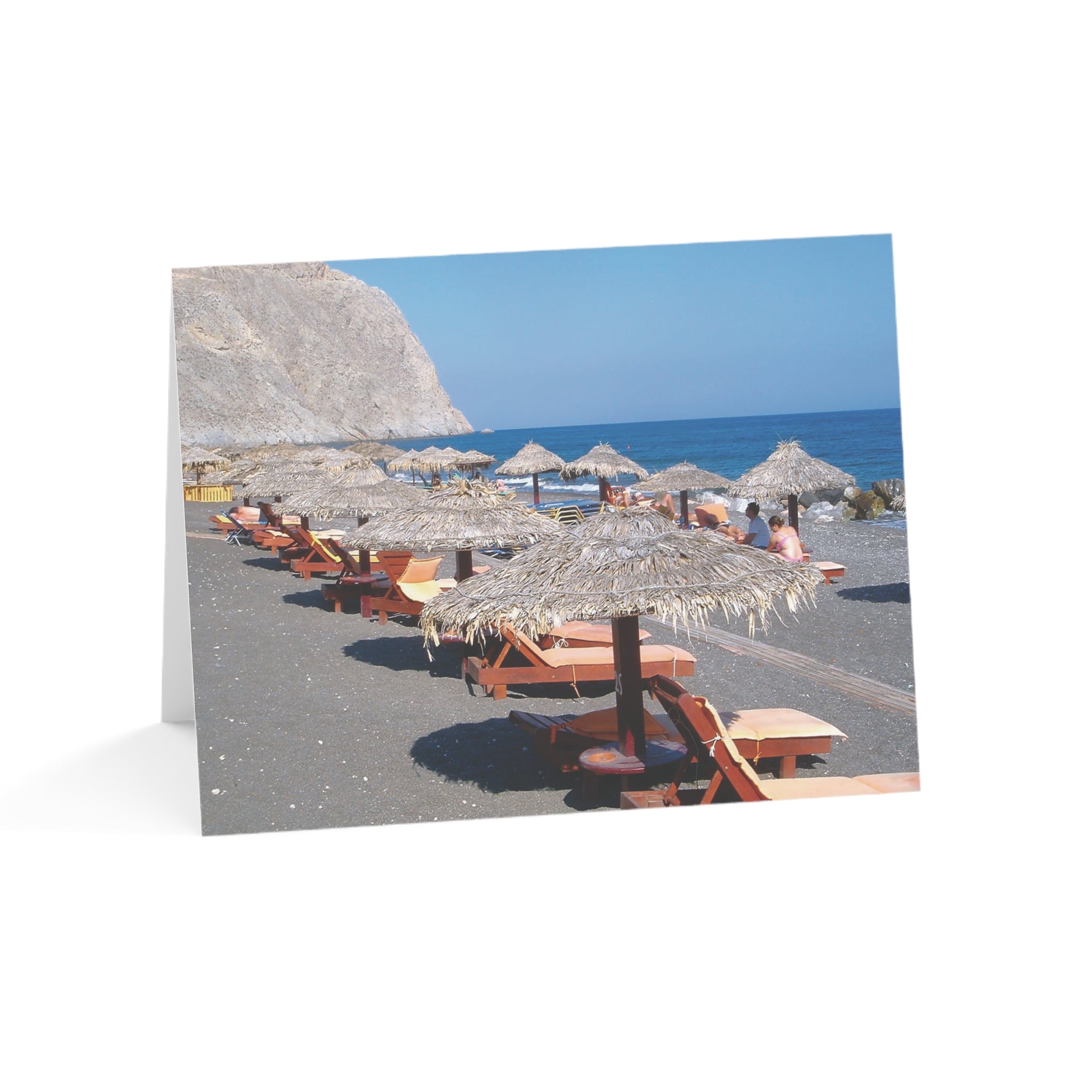 Black Sand on Perfect Perissa Beach – Glorious Greek Islands Collection