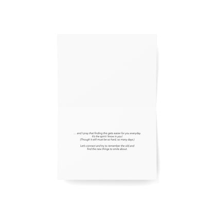 Strive to Smile- Grief, Sympathy Card, Loss of Wife