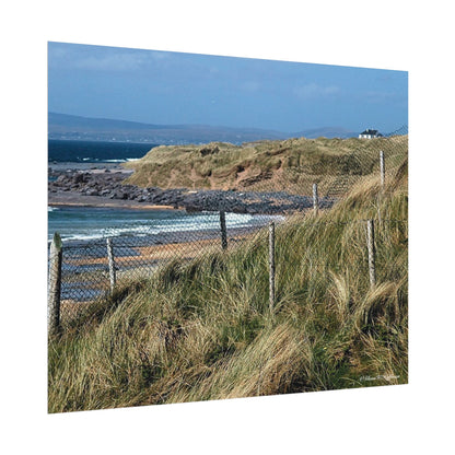 Wild Irish Coastline - Textured Watercolor Matte Poster/Horizontal