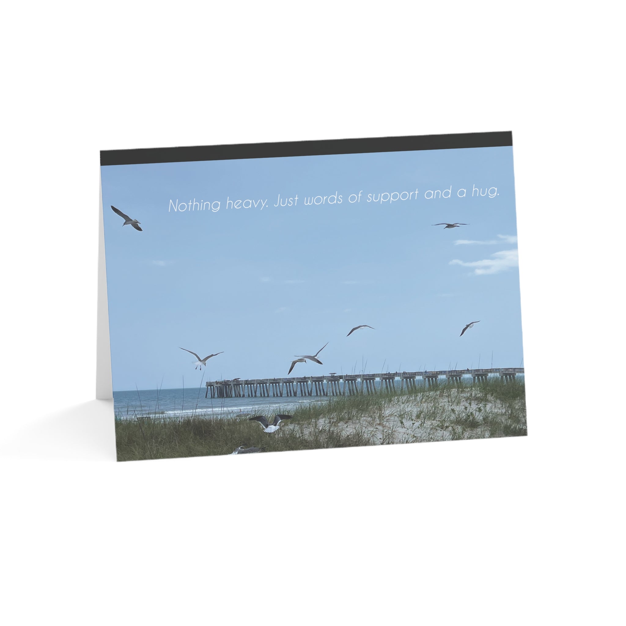Flying In with a Hug - Comfort and Support Card, Happy Thoughts
