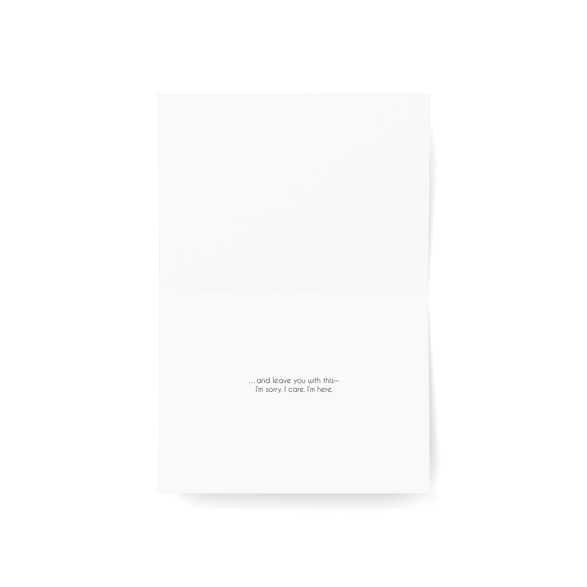 Time to Console-Grief, Sympathy Card, General Loss