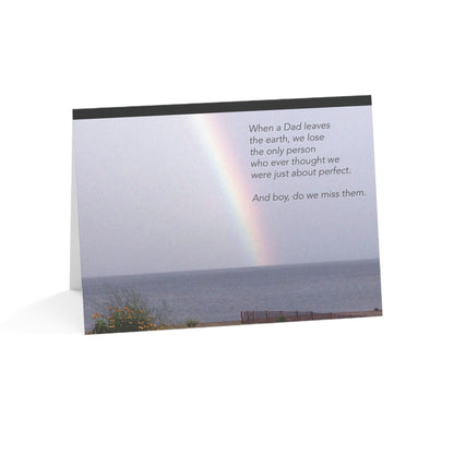An Endless Hazy Rainbow - Sympathy Card, Loss of Father, Blank Inside