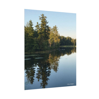 The Beauty of The Berkshires - Textured Watercolor Matte Poster/Vertical