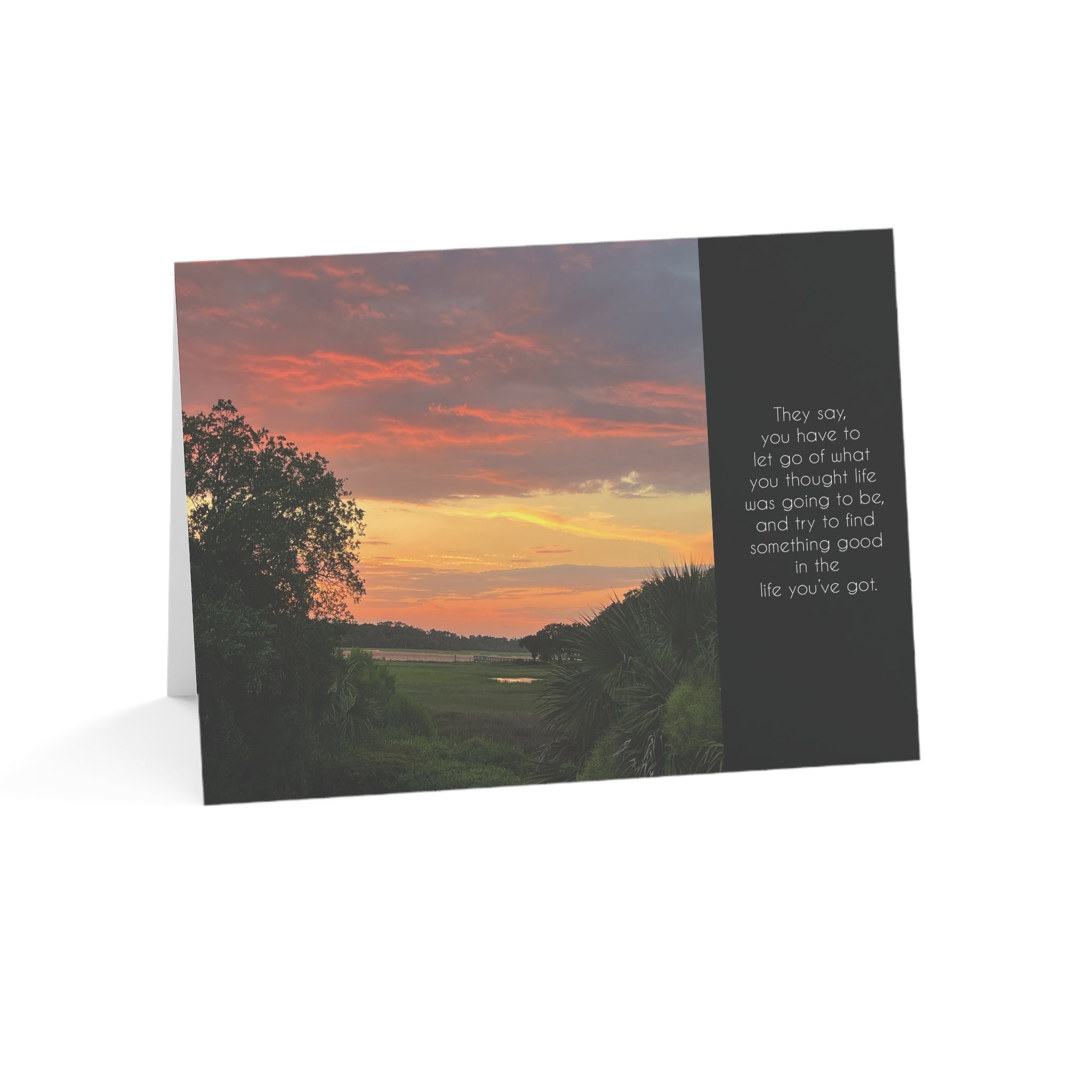Sad But Stunning Twilight- Grief, Sympathy Card, Loss of Wife