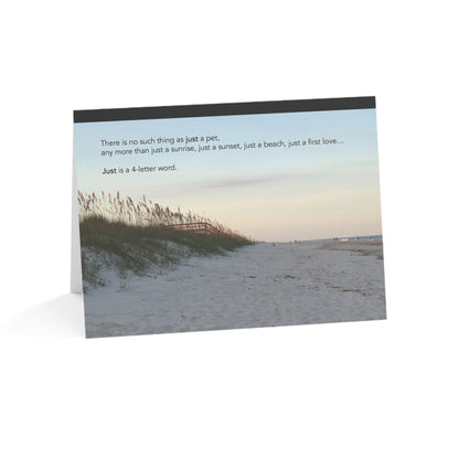 Sad Times at the Beach – Grief, Sympathy Card, Loss of Pet