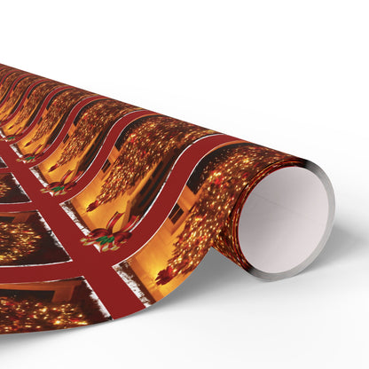 Golden Reflections - Holiday Wrapping Paper