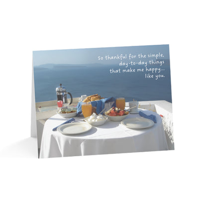 Thankful for Happy Things – Thank You Card, Personal Gratitude