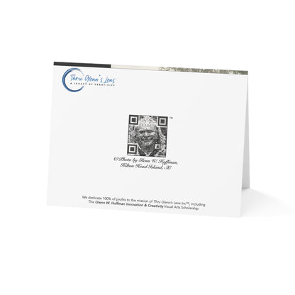 A Lonely Egret Drowning Her Sorrows - Sympathy Card, Loss of Husband