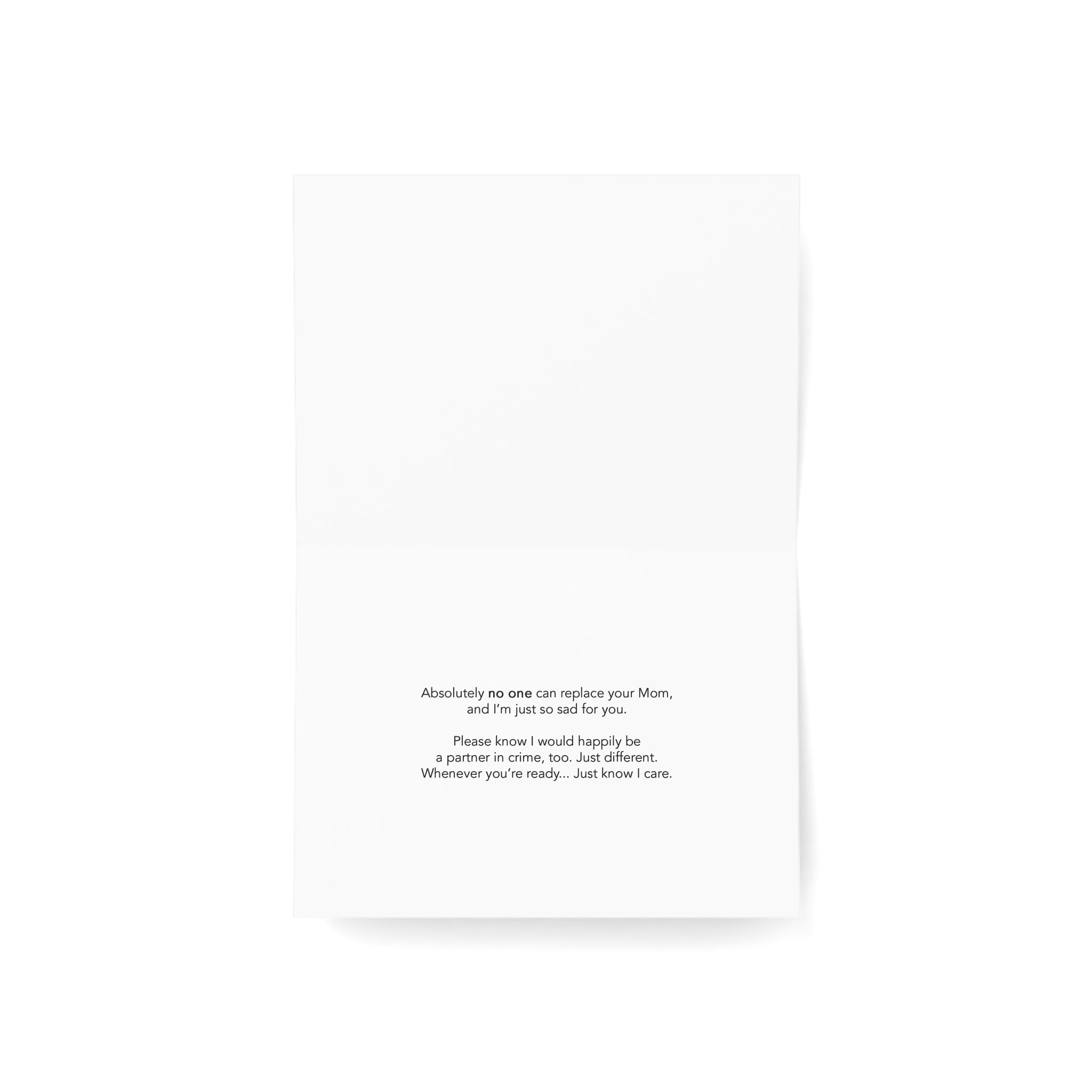 Cheers to Mom! - Sympathy Card, Loss of Mother