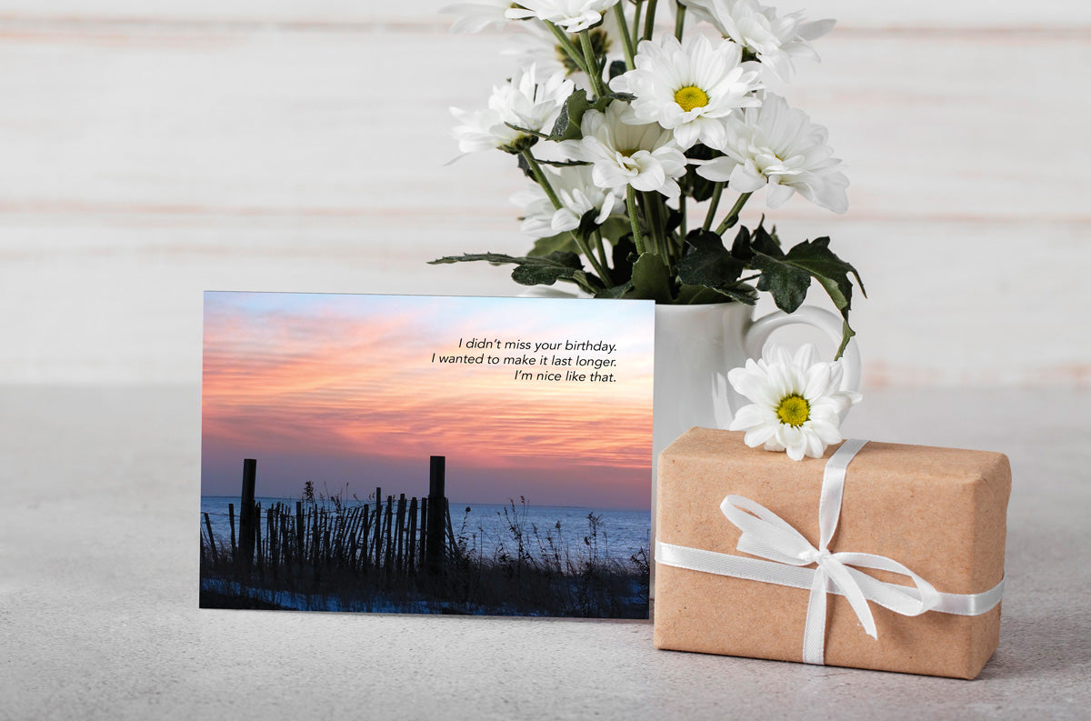 Belated But Beautiful –  Birthday Card, Birthdays & Milestones