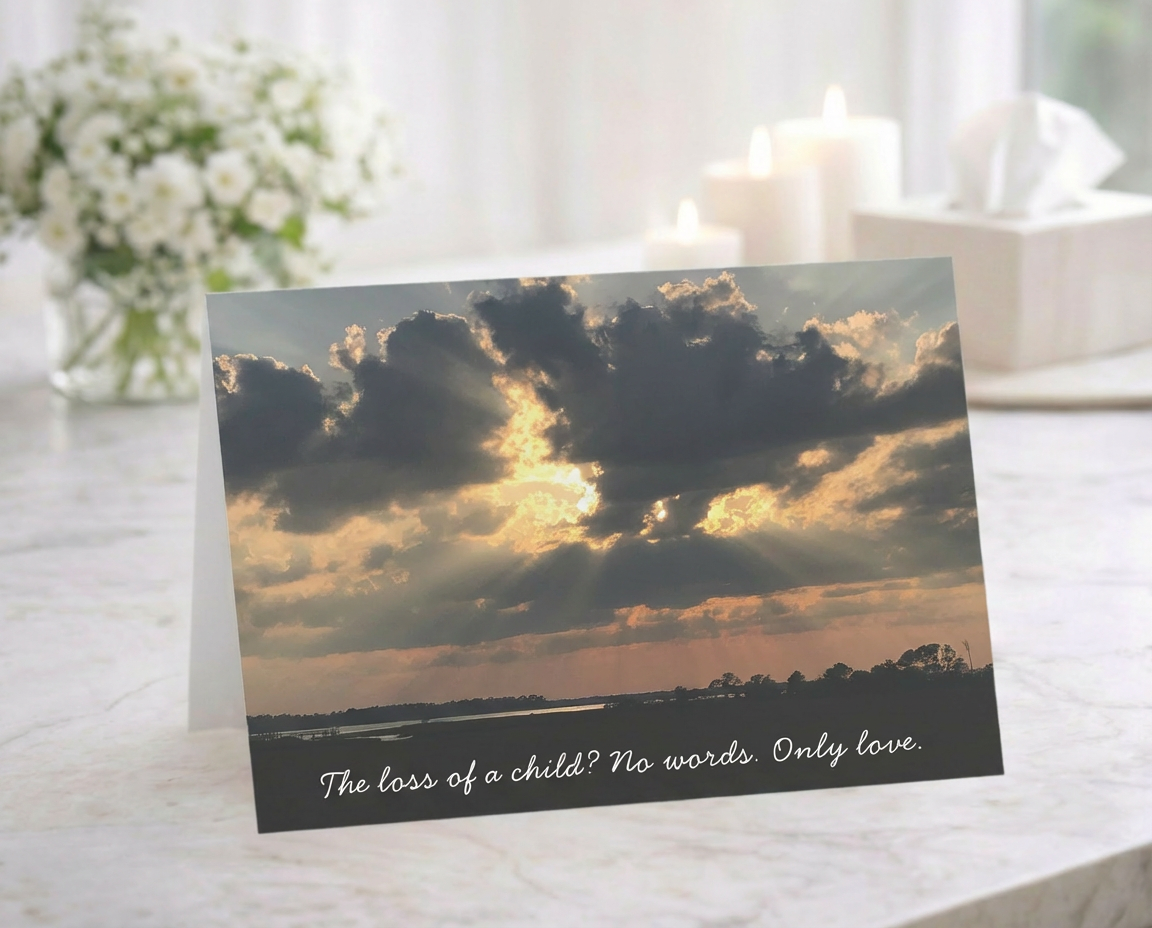 When Words Aren't Enough - Loss of Child, Sympathy Card, Simply Sorry