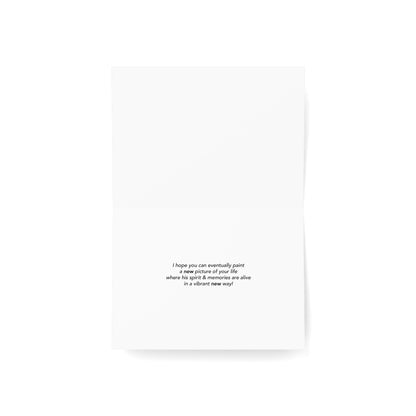 Lonely Boat, Lonely Night - Sympathy Card, Loss of Father