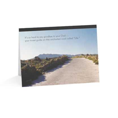 A Road to Nowhere - Sympathy Card, Loss of Father