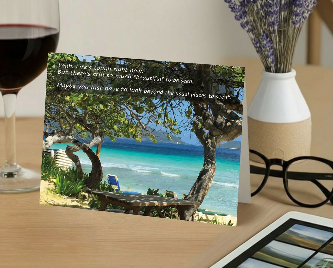 Beauty Beyond the Vines – Empathy, Support Card, Find Joy in the Journey