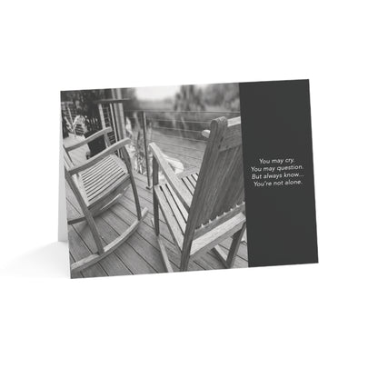 Lonely Chairs, Lonely Thoughts - Sympathy Card, Loss of Wife