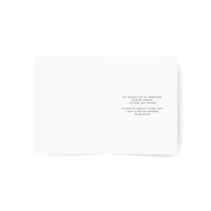A Blessed Life of Adventure - Sympathy Card, Loss of Husband