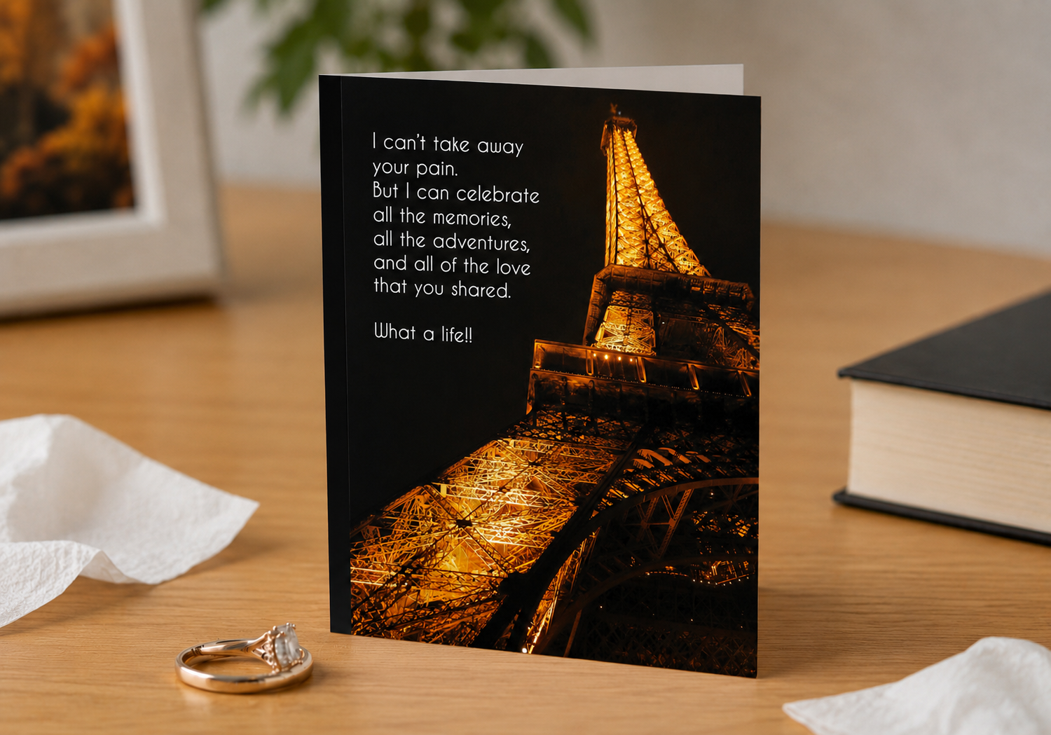A Blessed Life of Adventure - Sympathy Card, Loss of Husband