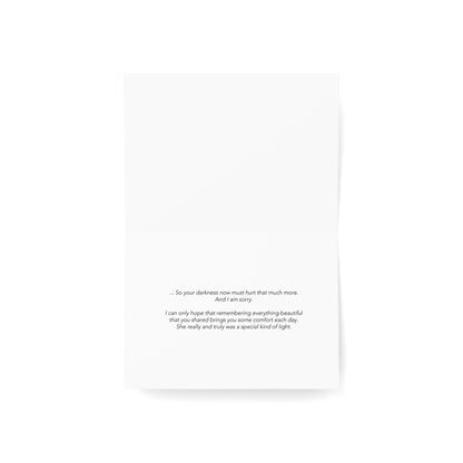 Striving to Smile- Sympathy Card, Loss of Wife