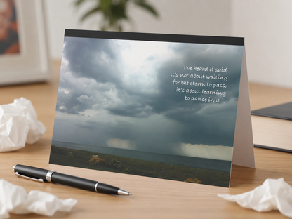 Rain is Leaving, But the Storm's Not Over- Grief, Sympathy Card, Follow Up During Grief