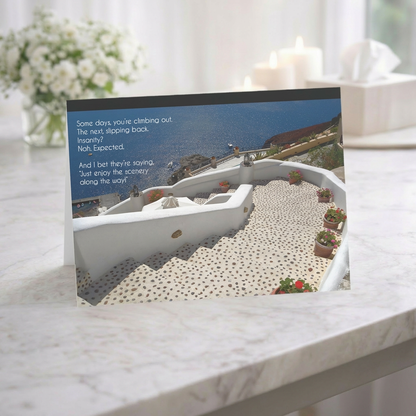 One Step at a Time - Grief, Sympathy Card, Follow Up During Grief