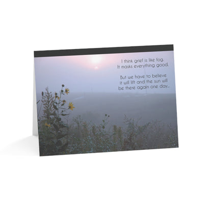 As the Fog Rolls In - Sympathy Card, Loss of Husband