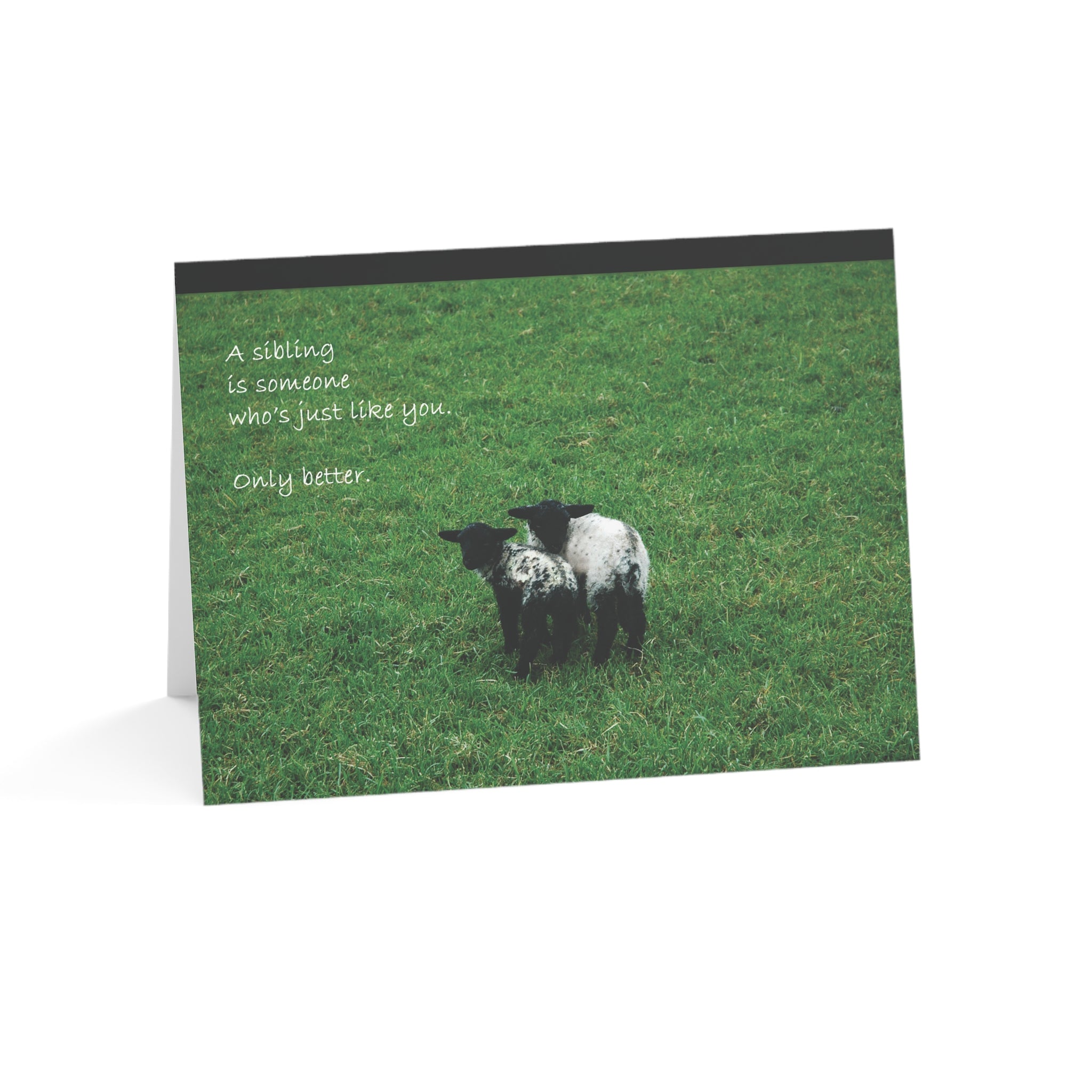 Sibs Stuck Together Like Glue – Sympathy Card, Loss of Sibling