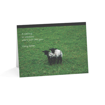 Sibs Stuck Together Like Glue – Sympathy Card, Loss of Sibling