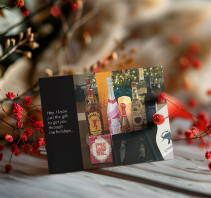 Happy Tipsy Holidays  – "The Holidays Are Hard" Holiday Card