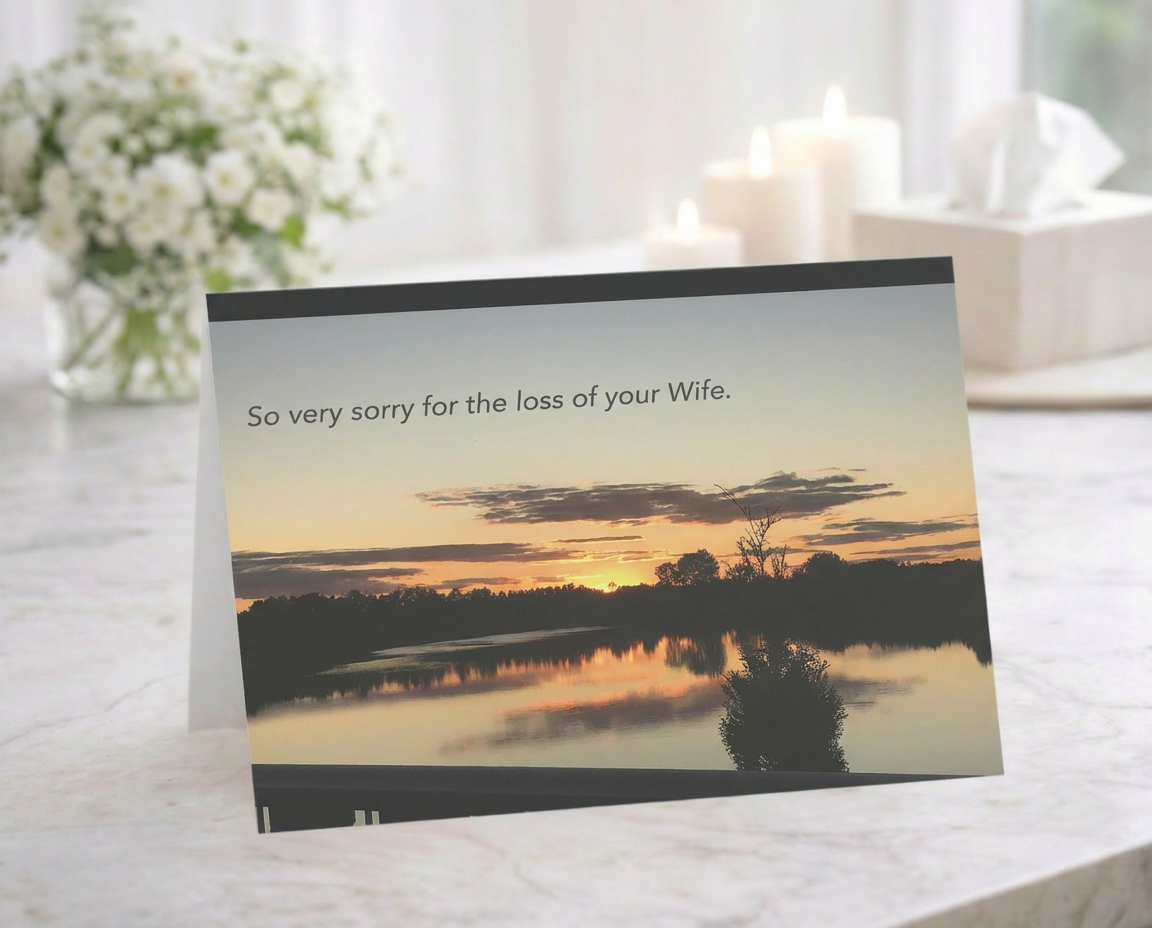 Simply Getting By, Day by Day - Grief, Sympathy Card, Loss of Wife, Simply Sorry