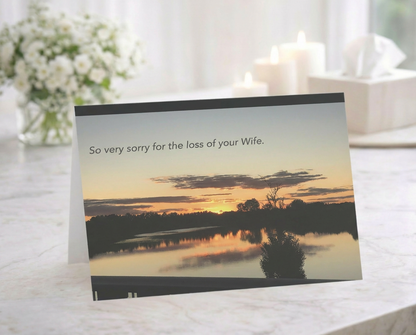 Simply Getting By, Day by Day - Grief, Sympathy Card, Loss of Wife, Simply Sorry