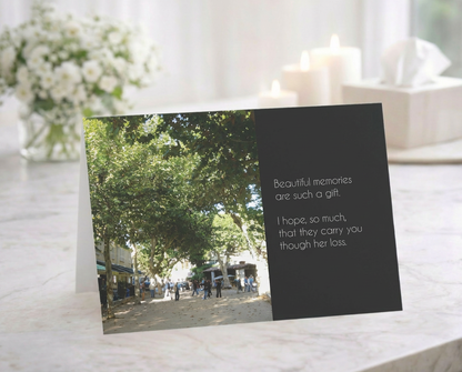 Simple Afternoon Memories - Grief, Sympathy Card, Loss of Wife, Simply Sorry