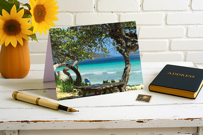 Tranquility in a Comfy Blue Chair – At Peace By The Sea Collection